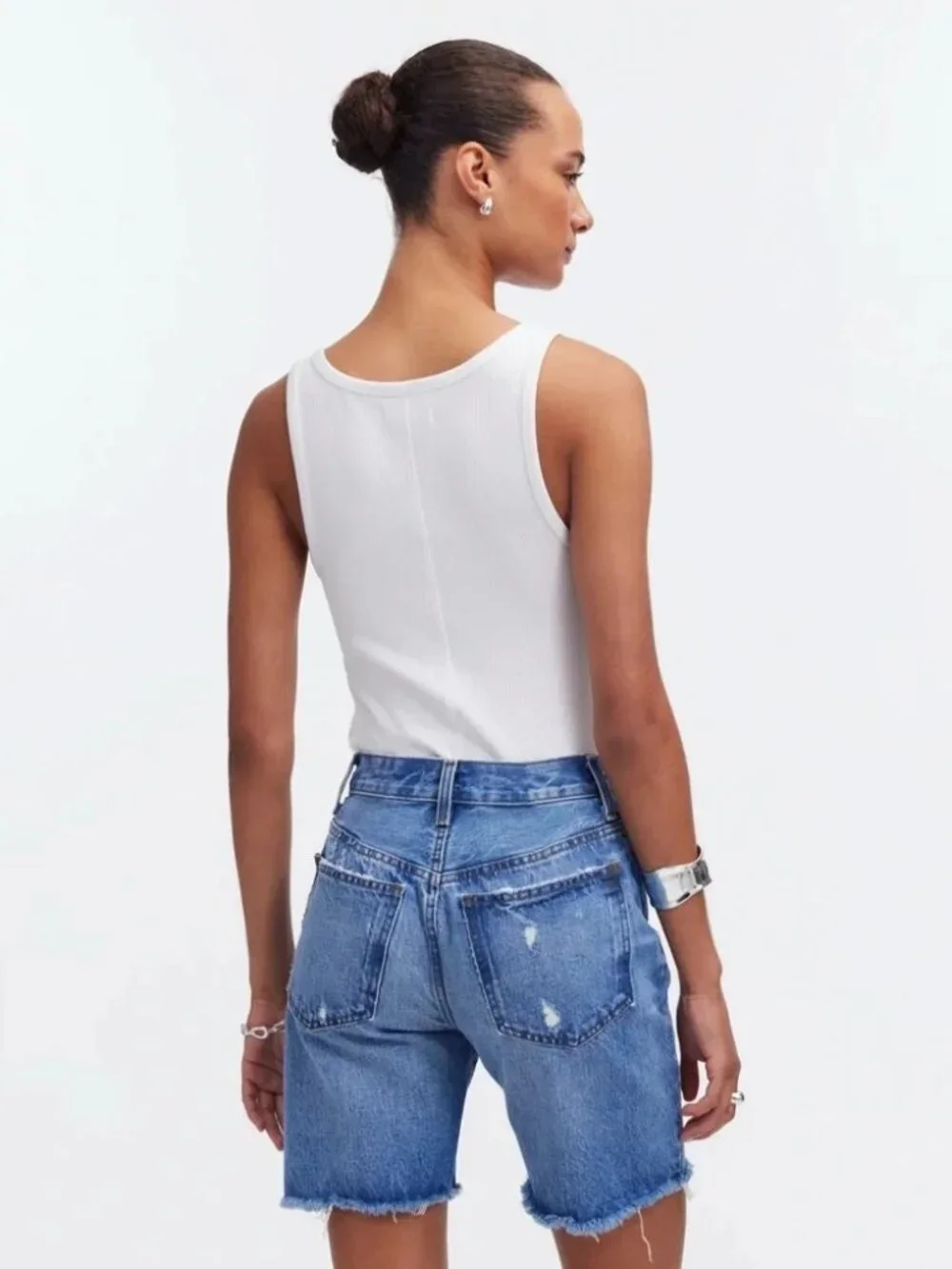 NWOT Madewell Long Denim Shorts size- 32